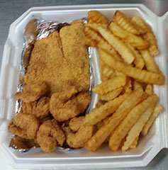 fish and shrimp